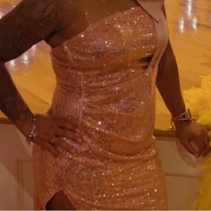 Rose Gold Sequin Dress